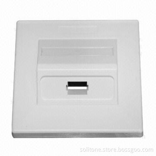 SC fiber-optic faceplate, made of ABS material, single mode